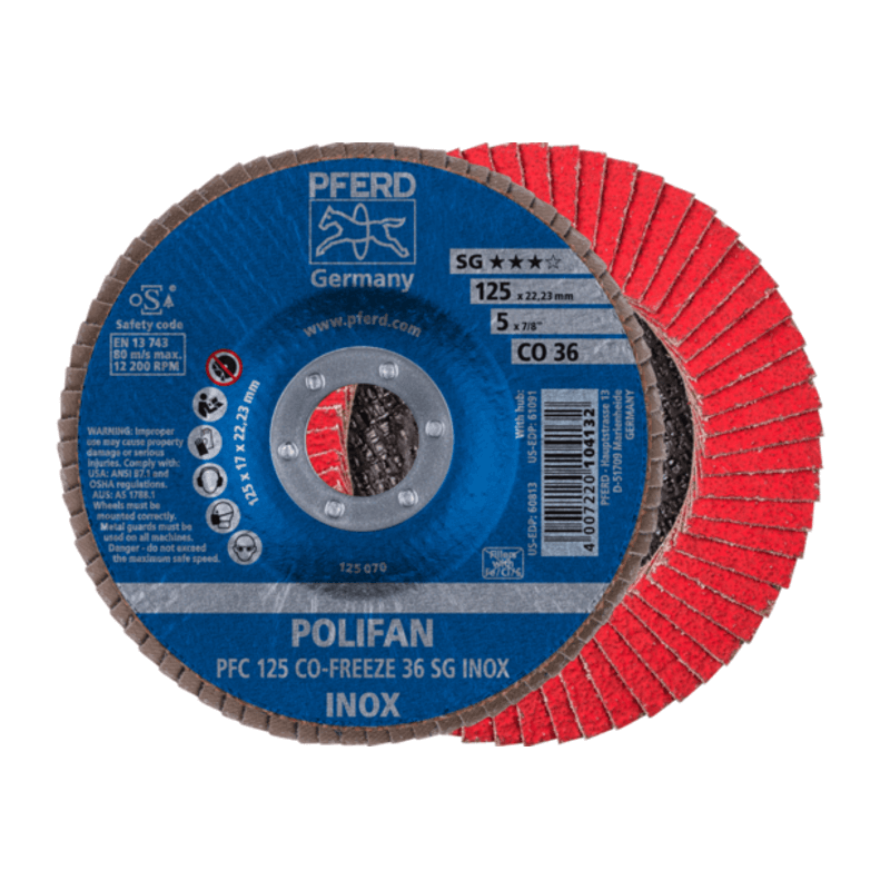 Šlifavimo diskas PFERD PFC125 CO-FREEZE SG INOX 50