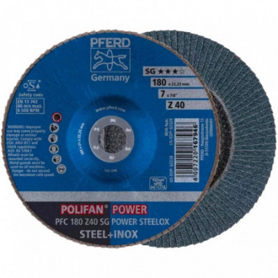 Šlifavimo diskas PFERD SA-PFC180 SG Power Steelox Z40